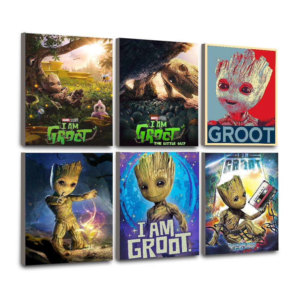Resin Art On Wall - Постер с принтом Mar Cute G-Groot