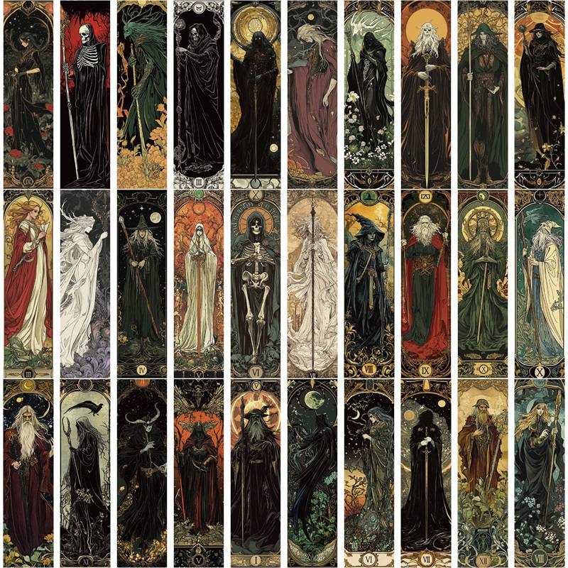 Resin Art Bookmark - 5/30 шт. Ретро-закладки в виде волшебных