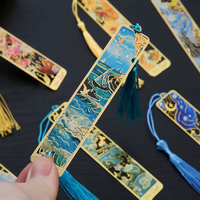 Resin Art Bookmark - 1-6-12 шт. креативные металлические закладки для