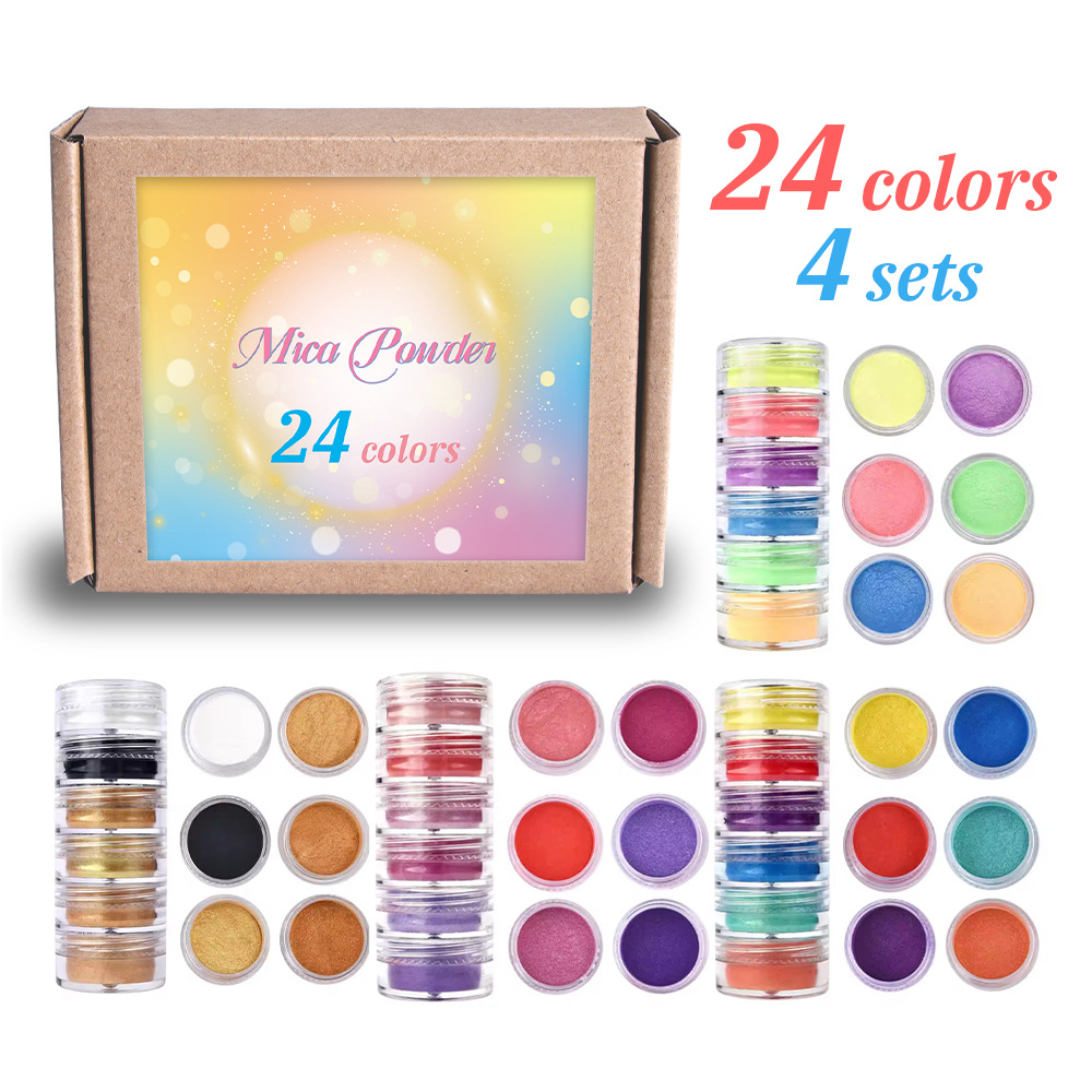 Glitter Powder Resin - 24/60 цветов перламутровой глиттерной пудры для