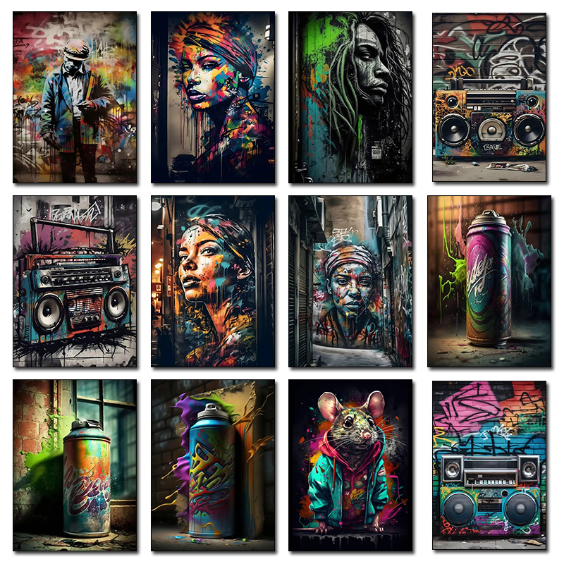 Resin Art On Wall - Постеры и принты с изображением уличного