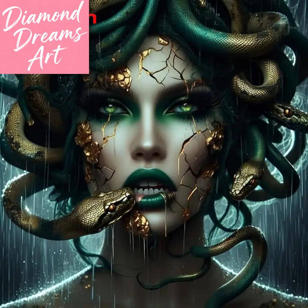 Resin Art On Wall - Безрамная алмазная мозаика: Портрет женщины (полный