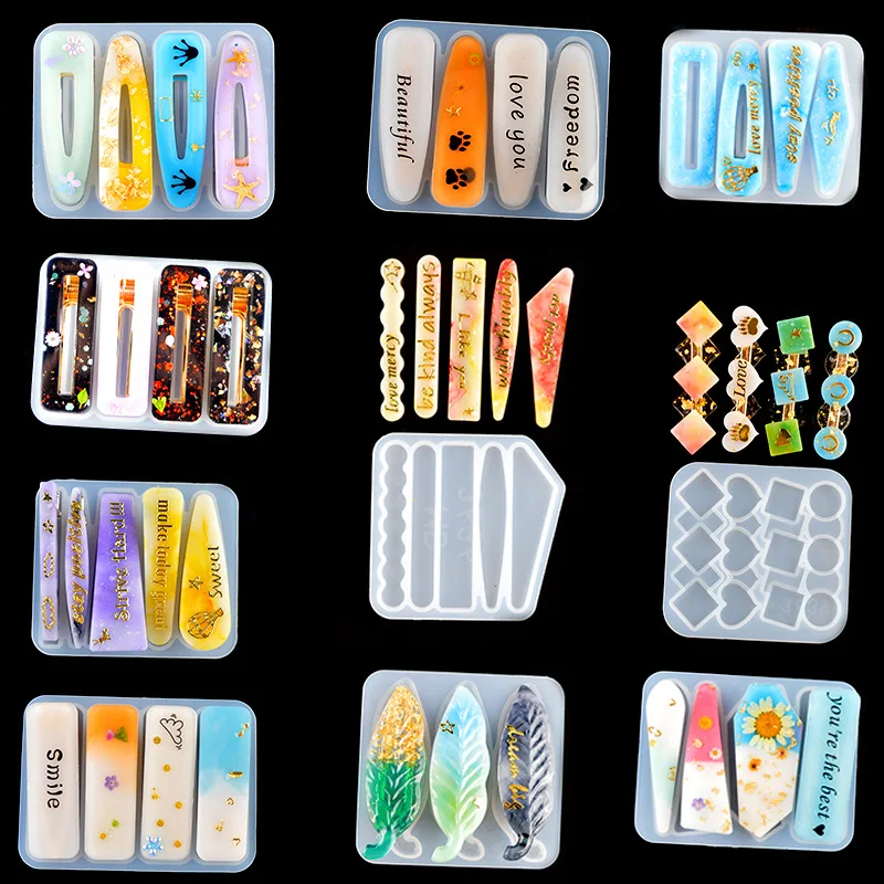 Resin Art Stone - Силиконовая форма для заколки для волос