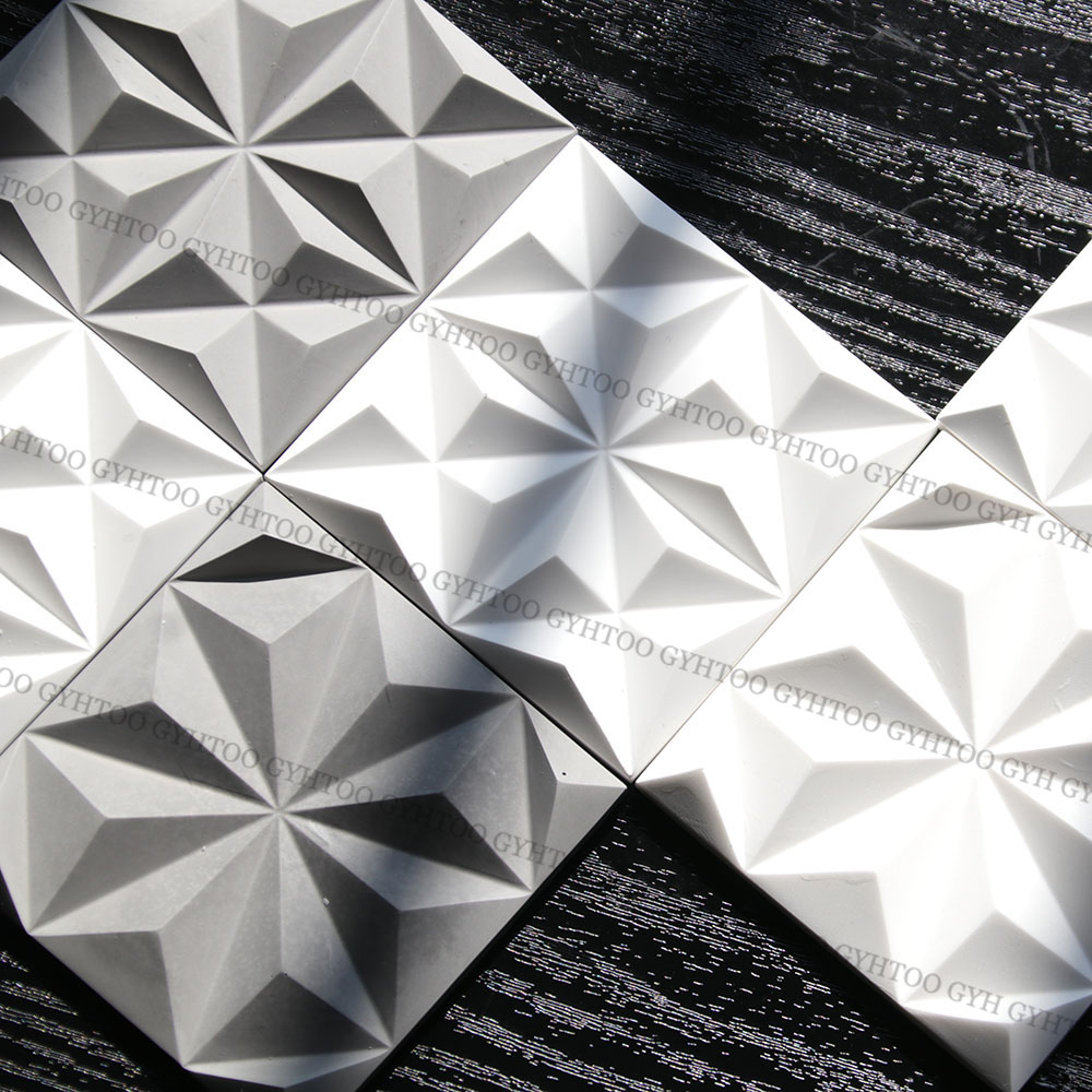 Coaster Mold Square - 8,4 см гипсовая квадратная настенная плитка,