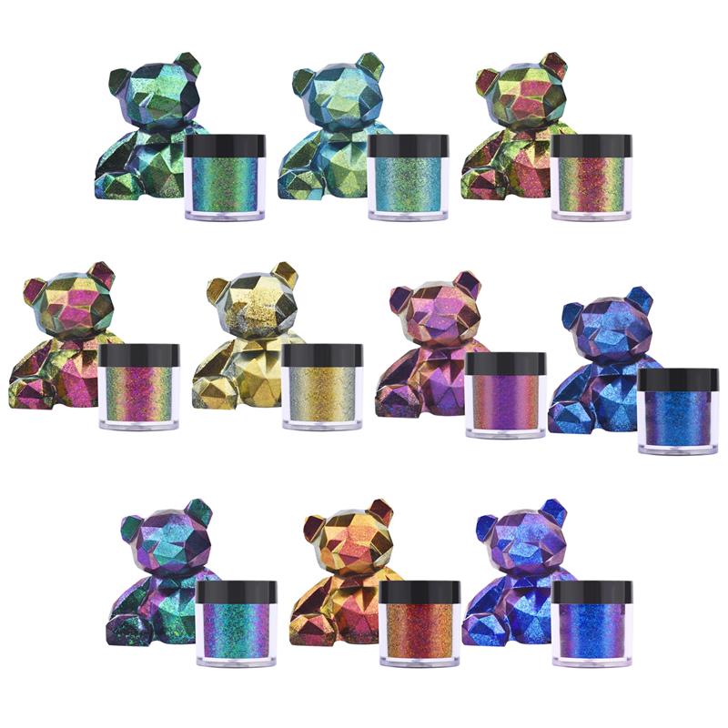 Glitter Powder Resin - Зеркальный пигмент-Хамелеон из смолы, блестящий волшебный