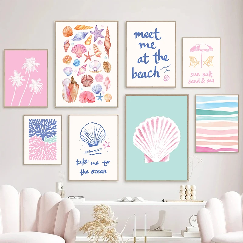 Resin Art On Wall - Настенный декор Coastal Gallery: летние морские