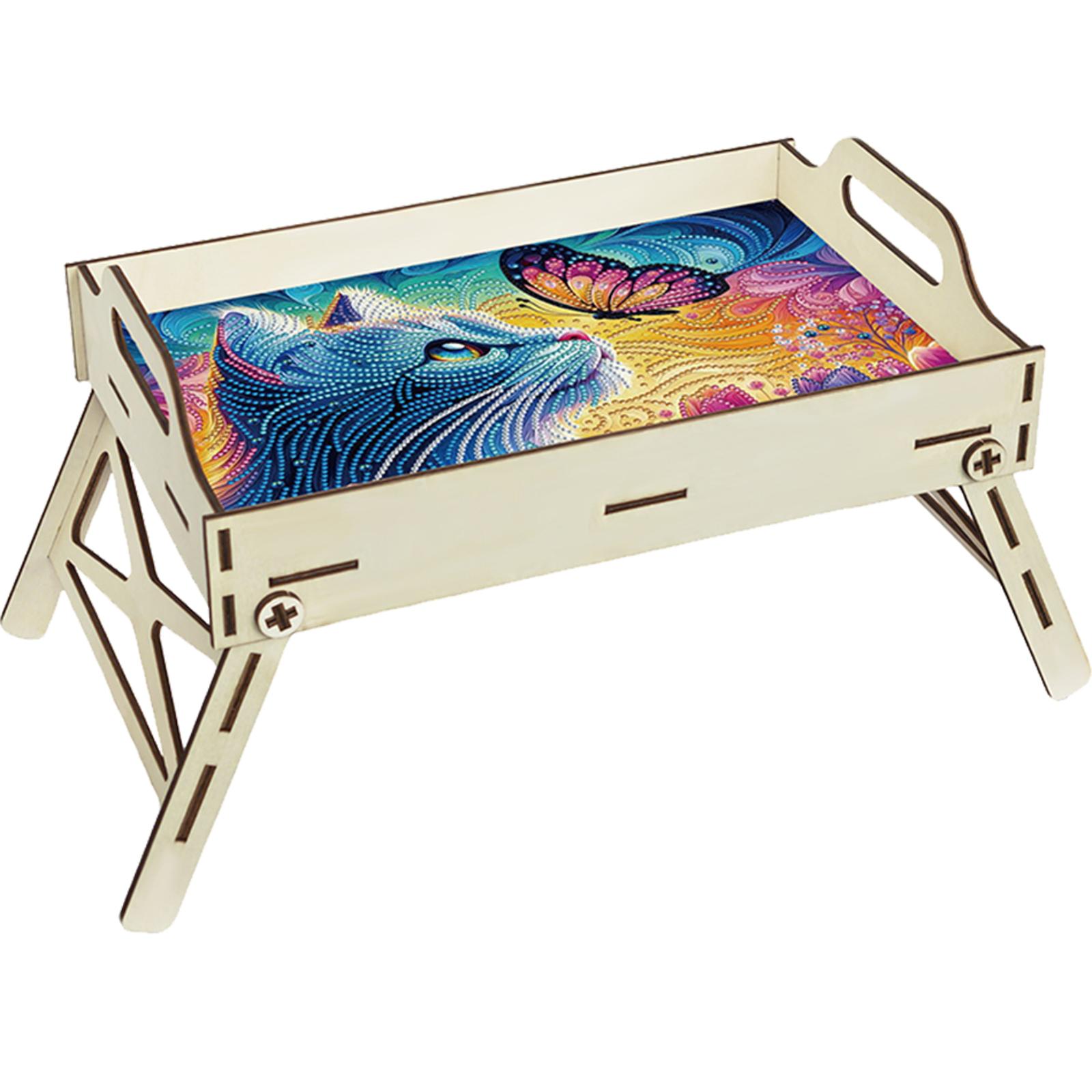 Поднос для сервировки с ручкой – обзор и цена Resin Art Wooden Tray