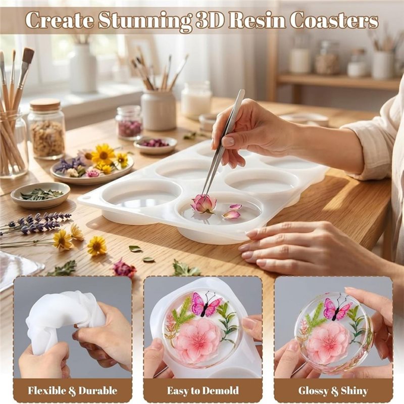 [ABFI!] Набор силиконовых форм – обзор и цена Coaster Mold Square