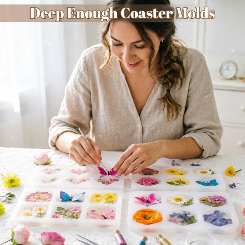 Круглые силиконовые формы для  – обзор и цена Coaster Mold Square