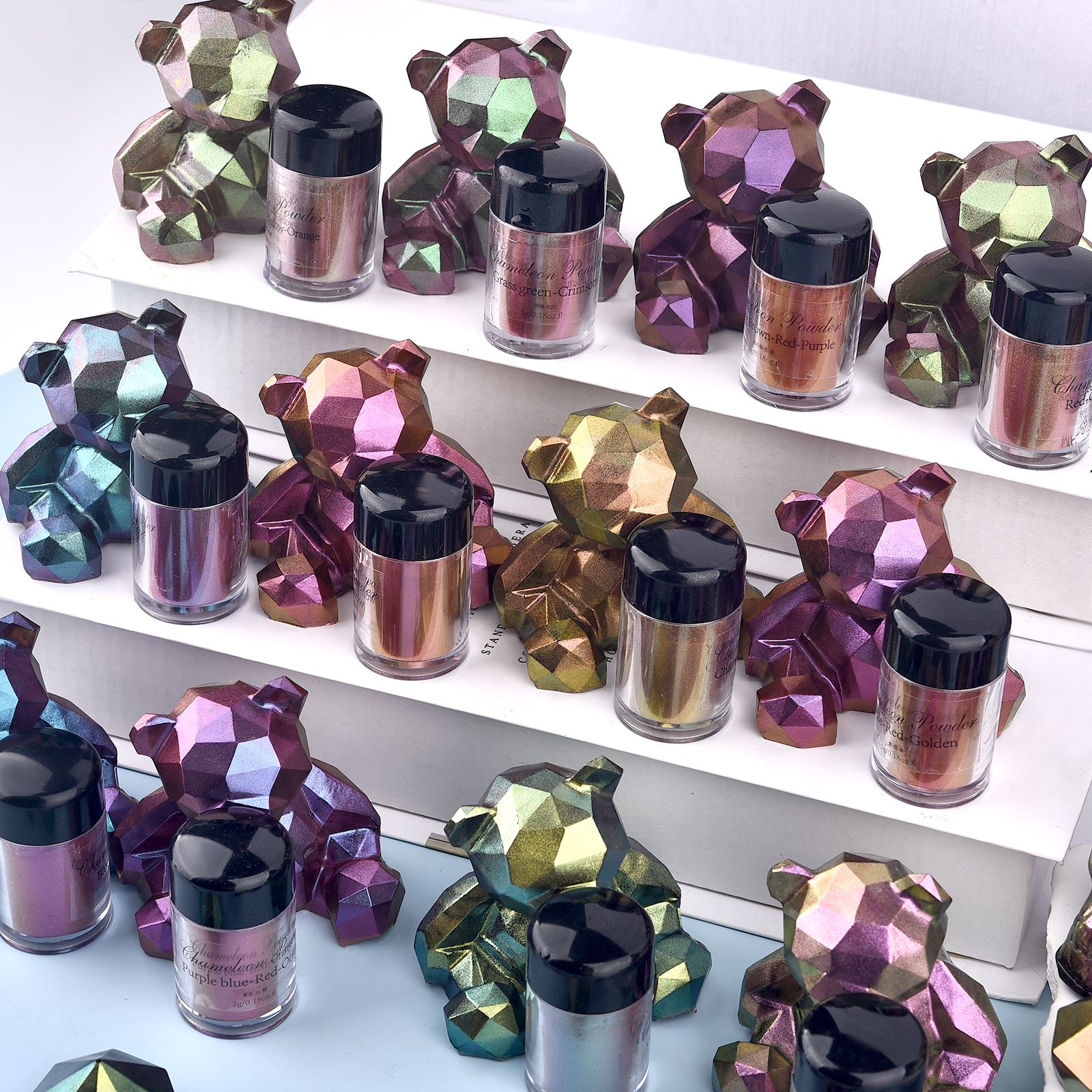 Зеркальный пигмент-Хамелеон из – обзор и цена Glitter Powder Resin