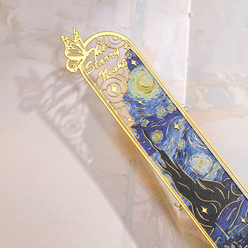 Креативная металлическая закла – обзор и цена Resin Art Bookmark