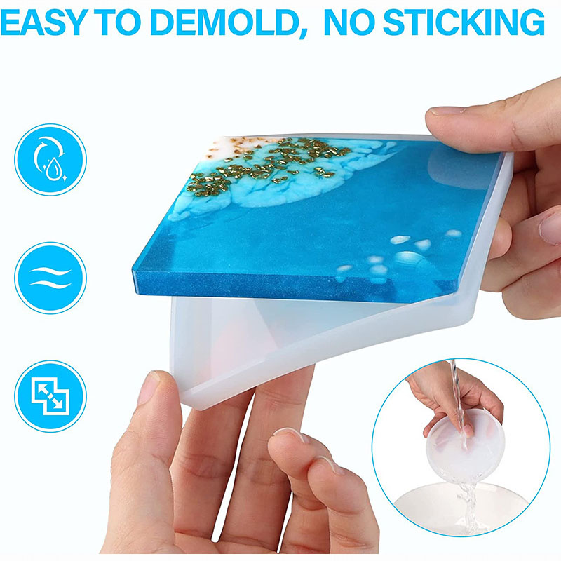 Круглая искусственная силиконо – обзор и цена Coaster Mold Square